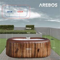 Spa Pool Bergen Oval - 2400W -Arebos Verkaufsgeschäft 4 sketch 4260627426324 520f