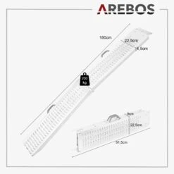 Stahlrampe 180cm 2 Stück 16 Stahlrampe 180cm 2 Stück -Arebos Verkaufsgeschäft 5 4260199757710 010 e6ef