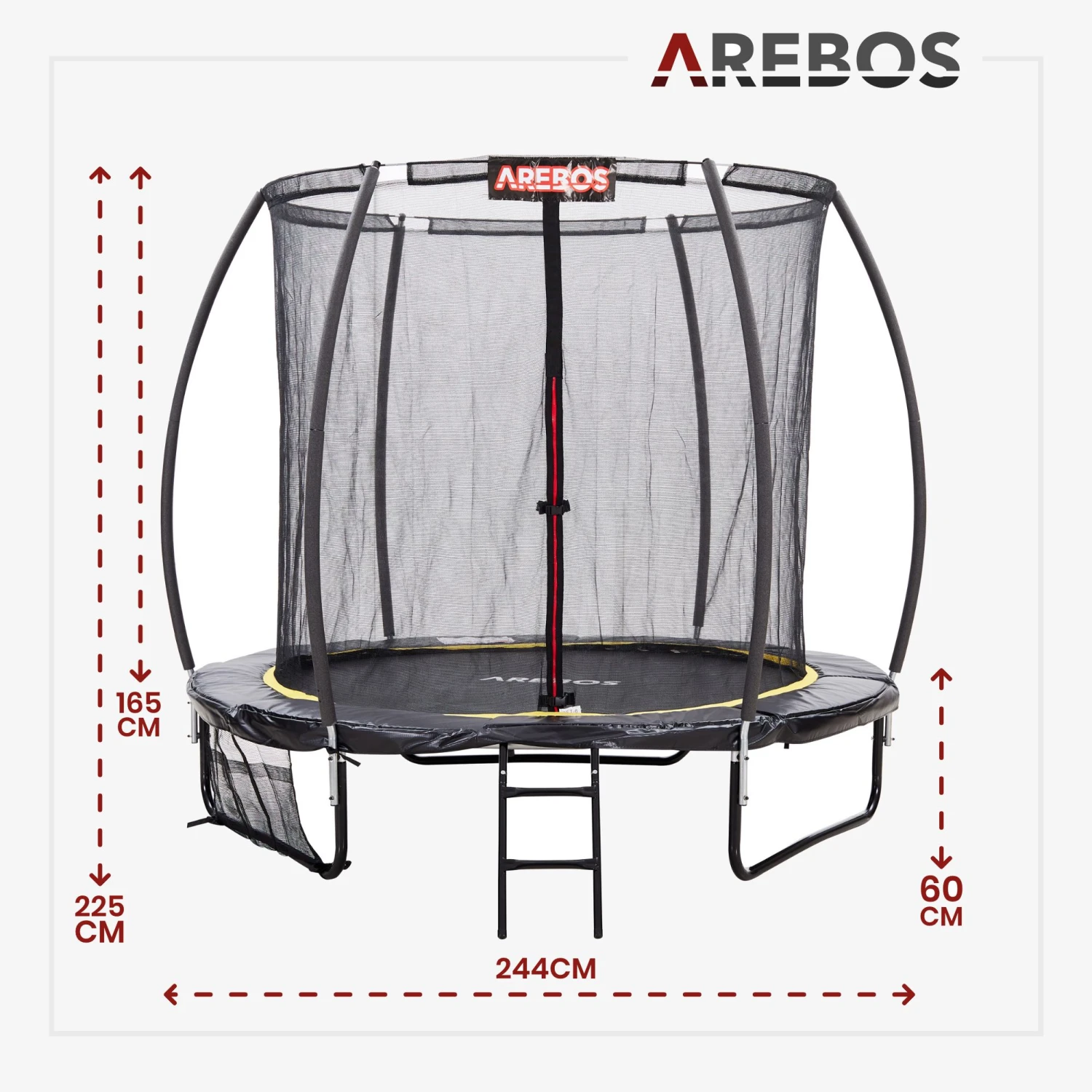 Trampolin 8 Fuß 244 Cm Curved Pumpkin 9 Trampolin 8 Fuß 244 Cm Curved Pumpkin – Bild 7