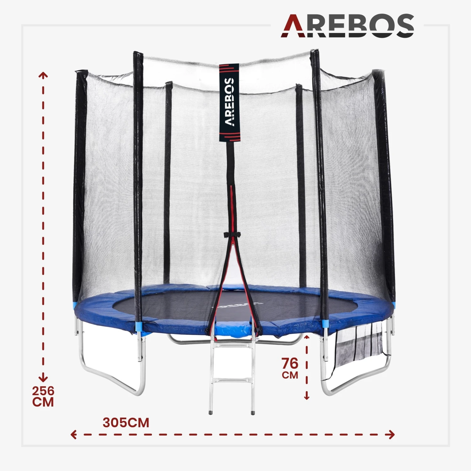 Trampolin 10 Fuß 305 Mit Leiter 9 Trampolin 10 Fuß 305 Mit Leiter – Bild 7