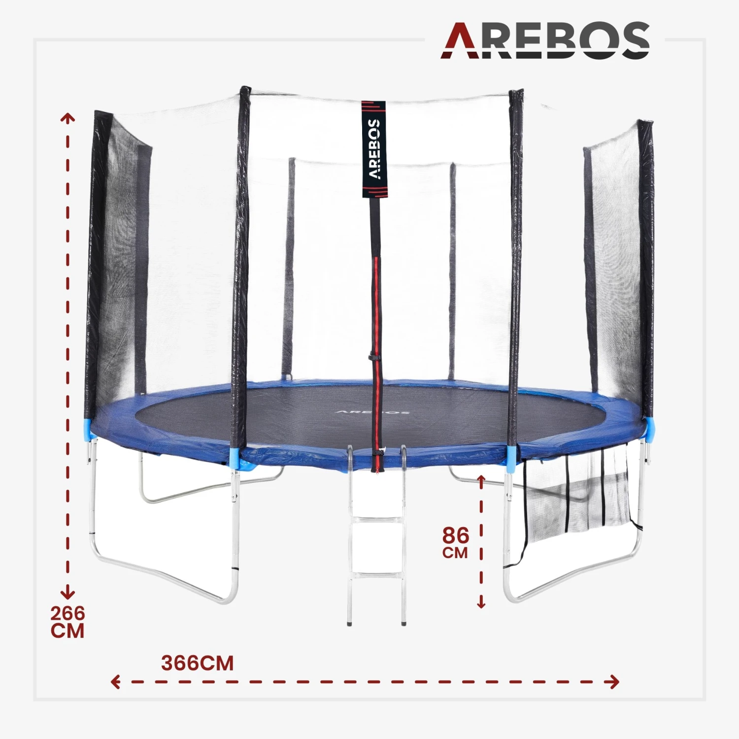 Trampolin 12 Fuß 366cm 9 Trampolin 12 Fuß 366cm – Bild 7