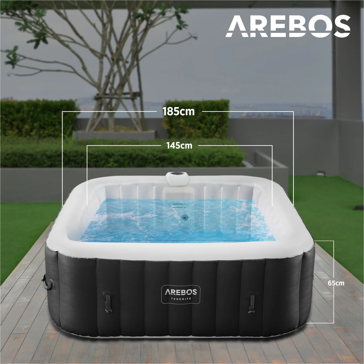 Spa Pool Tenerife Quadratisch Mit LED - 2400W 9 Spa Pool Tenerife Quadratisch Mit LED - 2400W – Bild 7