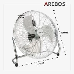 Bodenventilator 12 Zoll 55W -Arebos Verkaufsgeschäft 7 Sketch 35c6