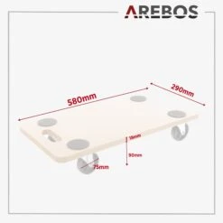 Rollbrett 200kg 2Stück -Arebos Verkaufsgeschäft 7 hp5 2x2 51c7