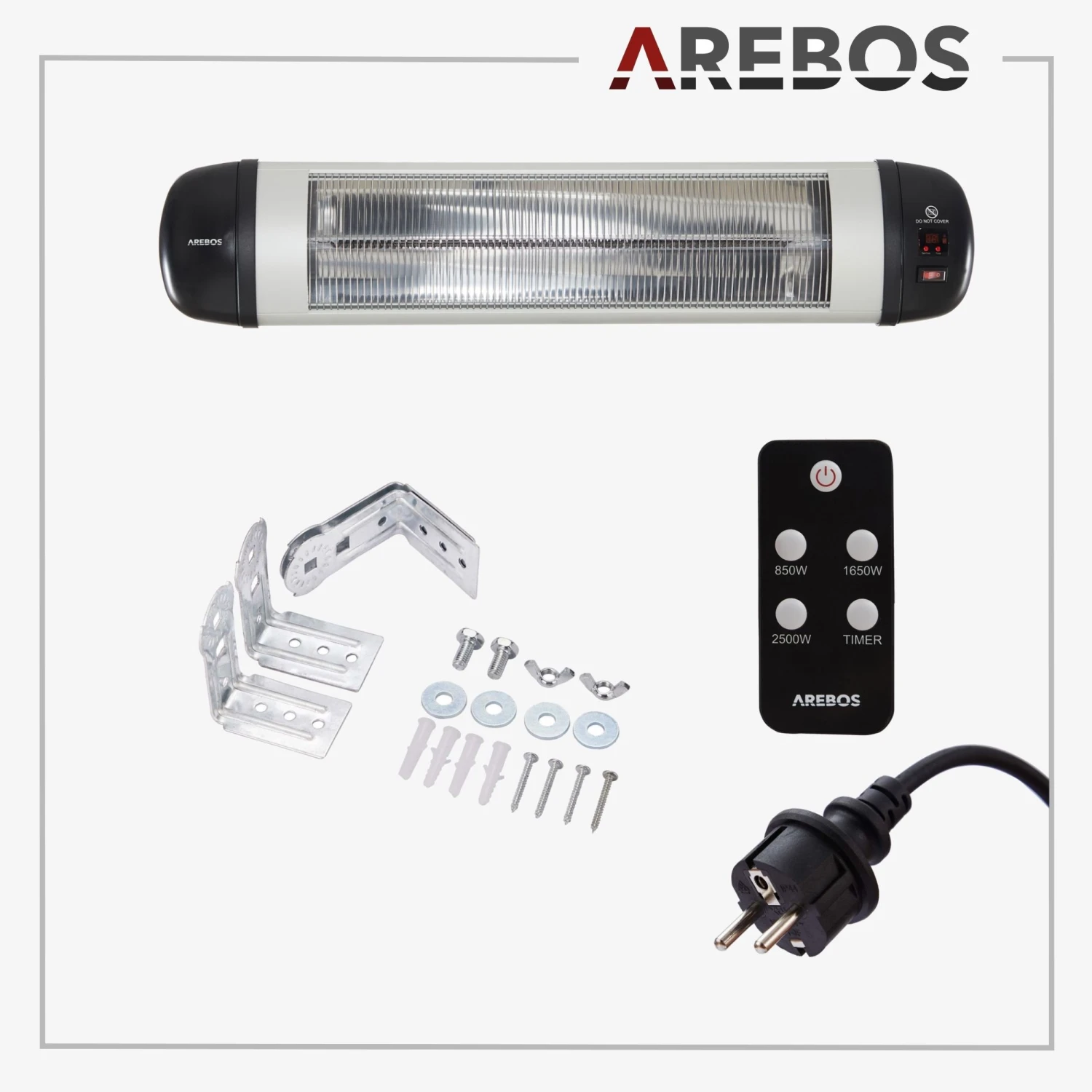 Infrarot Heizstrahler 2500W Mit Fernbedienung 5 Infrarot Heizstrahler 2500W Mit Fernbedienung – Bild 3