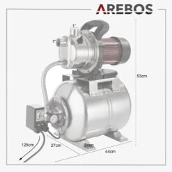 Hauswasserwerk 1200W -Arebos Verkaufsgeschäft 8 sketch 4260551587757 9095