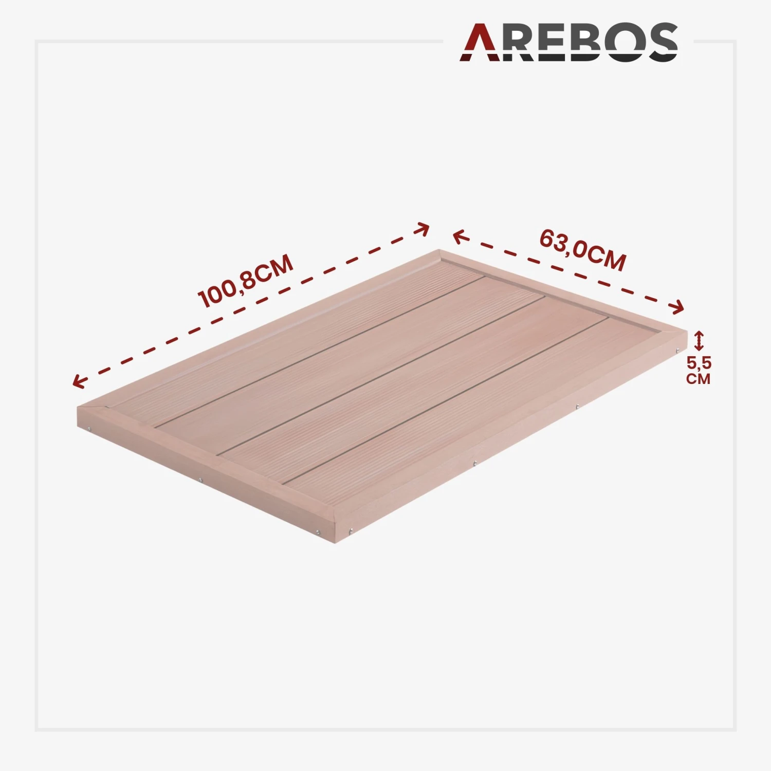 Bodenelement Für Solardusche - Holzoptik 9 Bodenelement Für Solardusche - Holzoptik – Bild 7