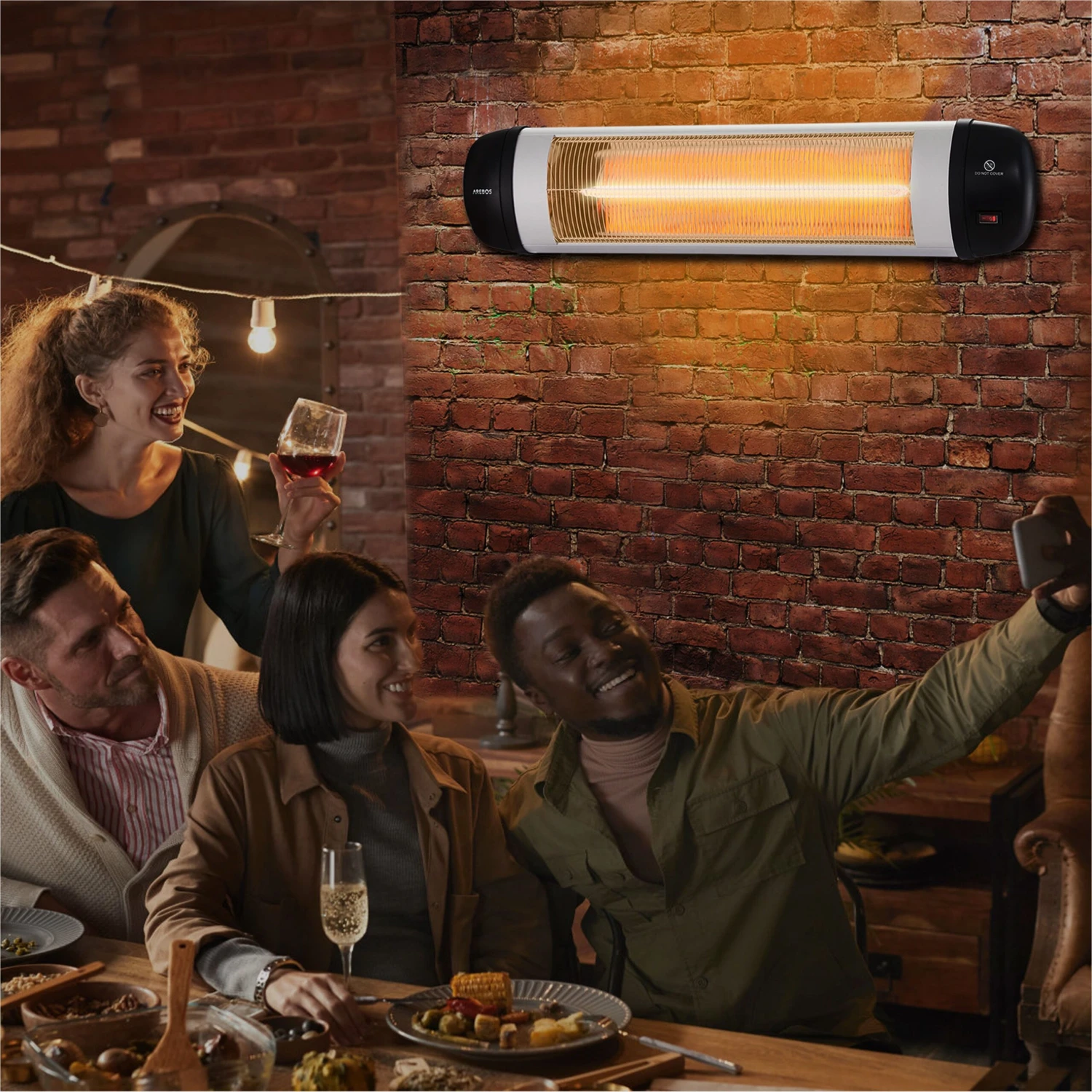 Infrarot Heizstrahler 2500W Silber 8 Infrarot Heizstrahler 2500W Silber – Bild 6