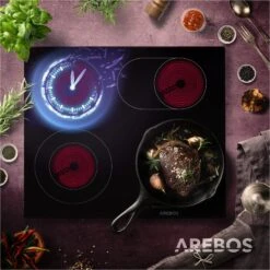 Glaskeramikkochfeld 4 Kochzonen -Arebos Verkaufsgeschäft 9 hp6 2000x2000 1d3e