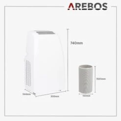Mobile Klimaanlage 12000 BTU 16 Mobile Klimaanlage 12000 BTU -Arebos Verkaufsgeschäft 9 sketch 2000x2000 4260627422081 982b