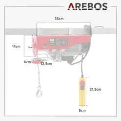 Seilwinde 600 Kg 15 Seilwinde 600 Kg -Arebos Verkaufsgeschäft 9 sketch 2x2 4260199757499 319e