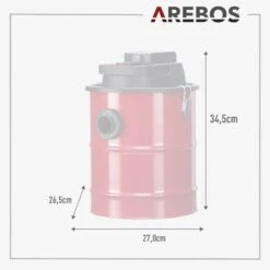 Aschesauger 12L 140W Inkl. HEPA Filter -Arebos Verkaufsgeschäft 9 sketch 2x2 4260627424979 459b