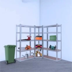 2x Schwerlastregal + 1x Eckregal