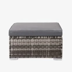 Polyrattan - Sitzgruppe Napoli Grau