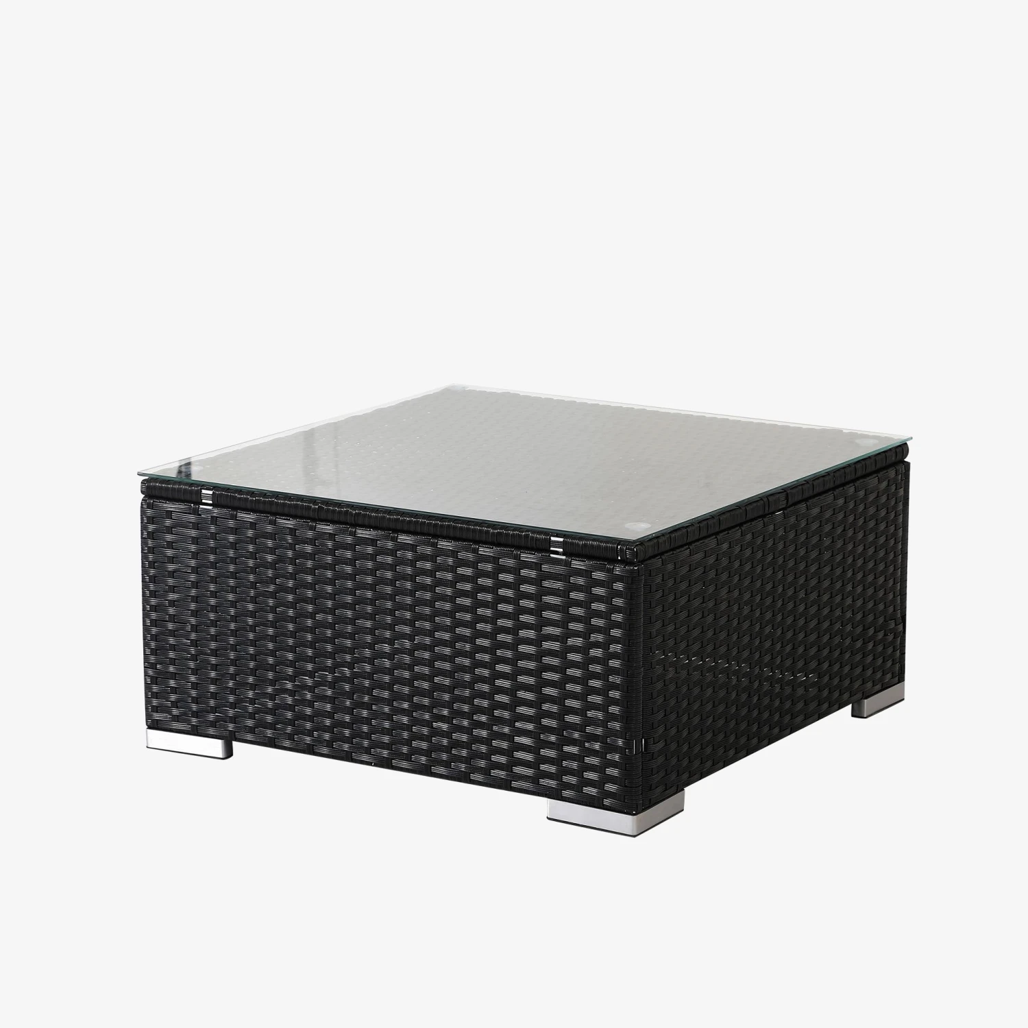 Polyrattan - Sitzgruppe Napoli Schwarz 5 Polyrattan - Sitzgruppe Napoli Schwarz – Bild 3