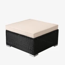 Polyrattan - Sitzgruppe Napoli Schwarz